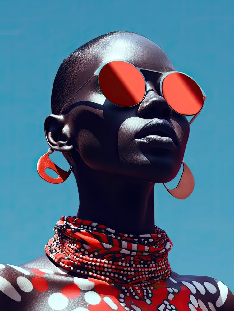 Afro American Nebula: Celestial Style Odyssey