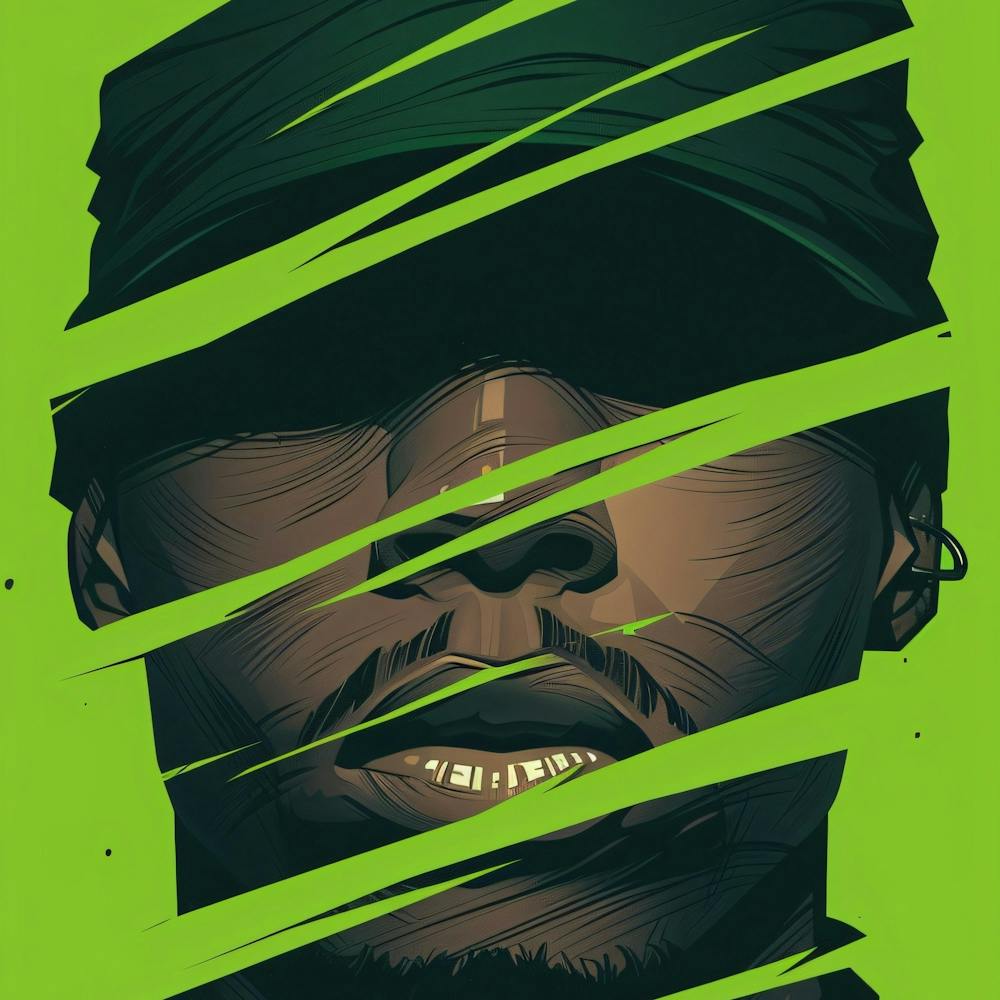 Album Cover Portrait Green