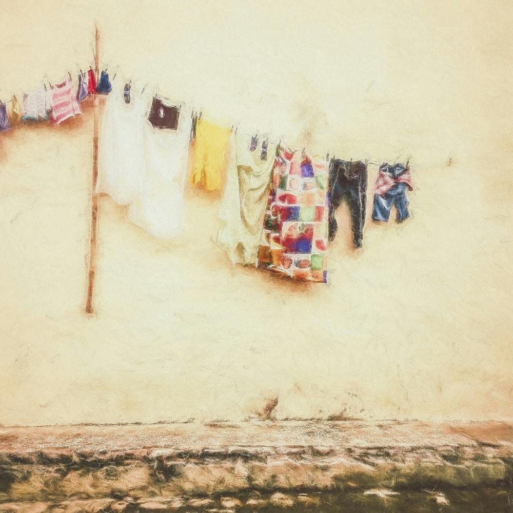 Laundry On Washing Line