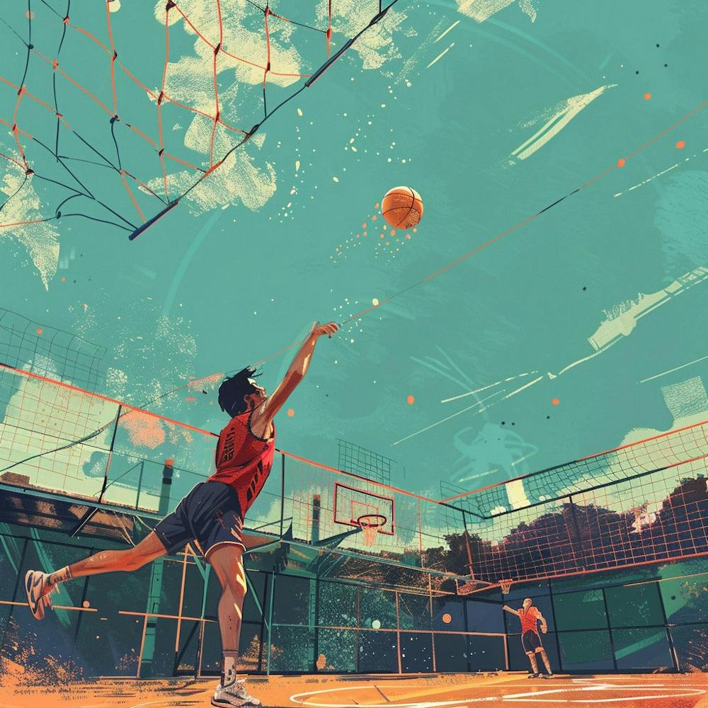 Basketball Player In Action 2