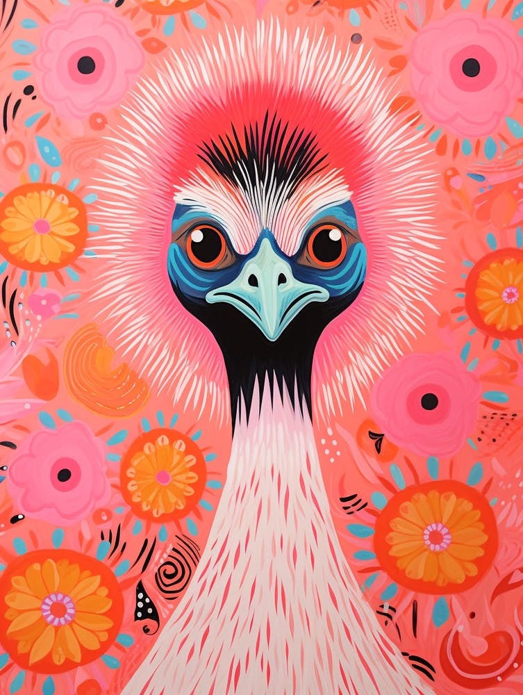 Pink Scandi Emu 1