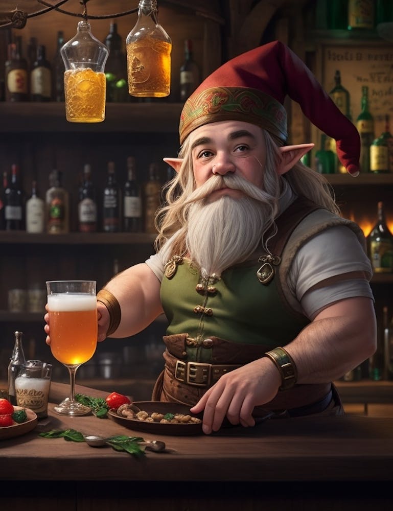 Gnome At The Bar