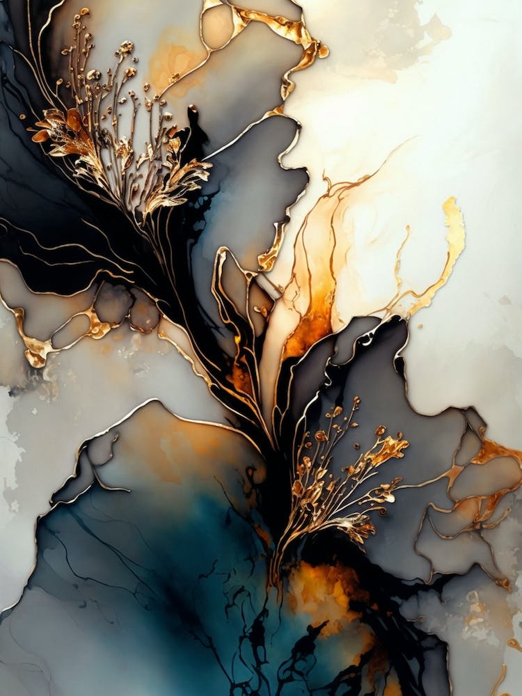 Elegant Marble Abstract Painting 1