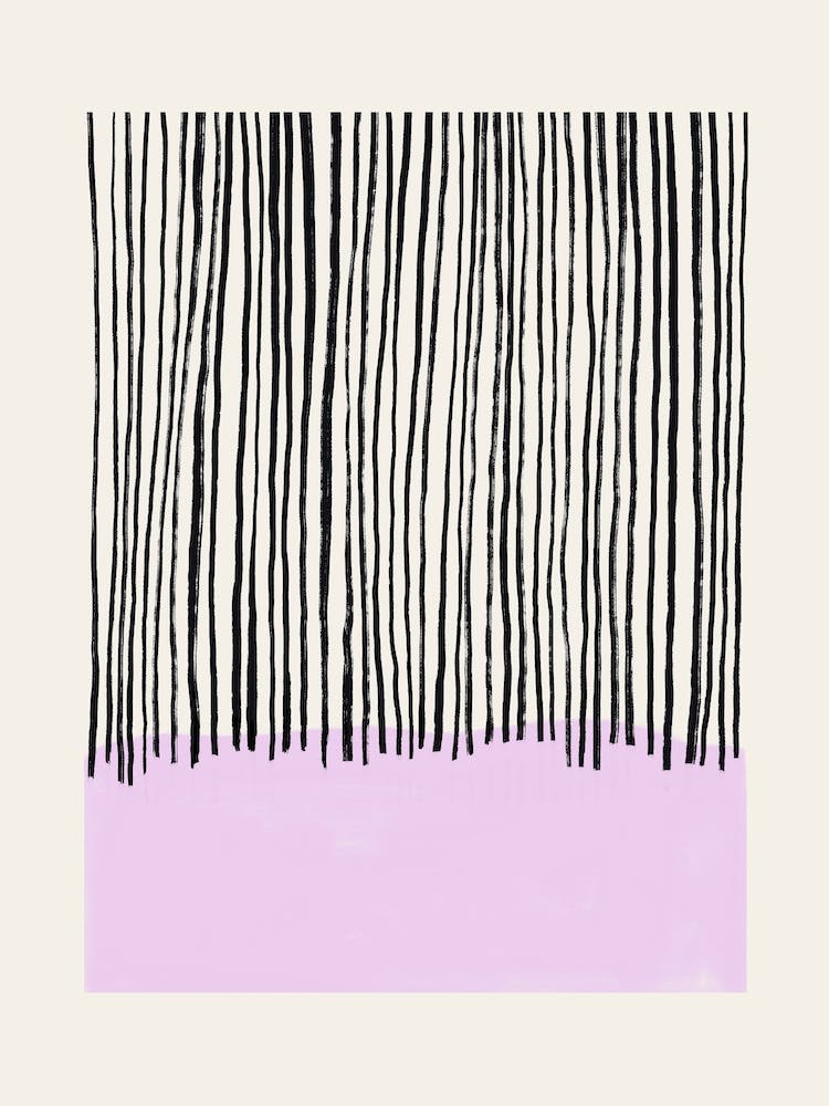 Black Stripes In Lila