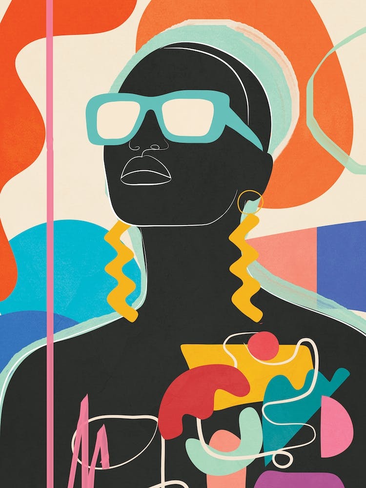 Modern Abstract Woman Iii