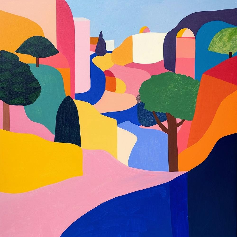 Abstract Park Collection Montjuc Park Barcelona 2