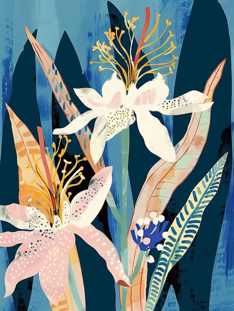 Colourful Flower Illustration Edelweiss 3