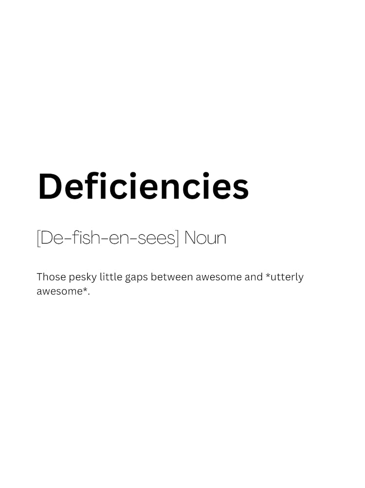 Deficiencies Definition Meaning