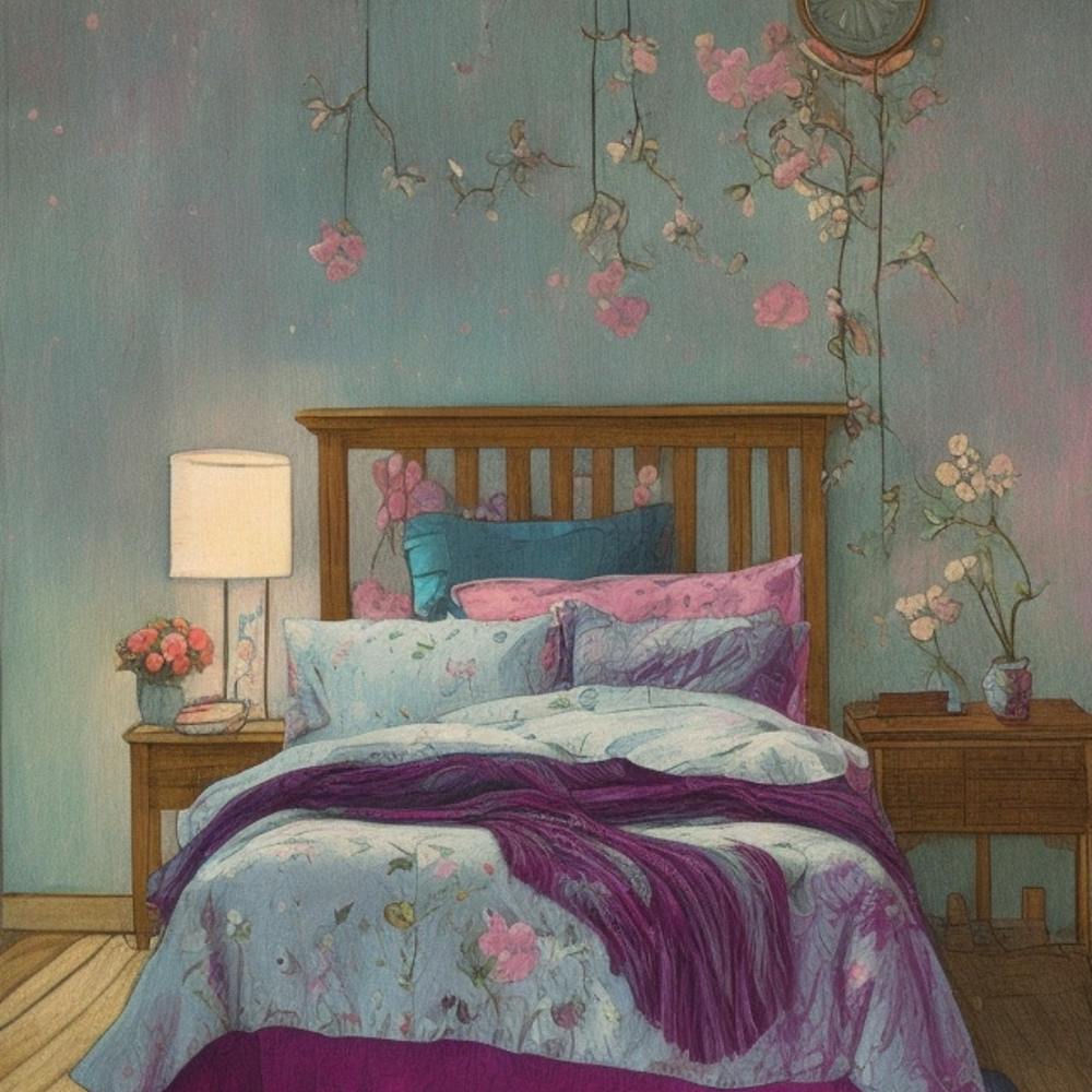 Bedroom With Flowers