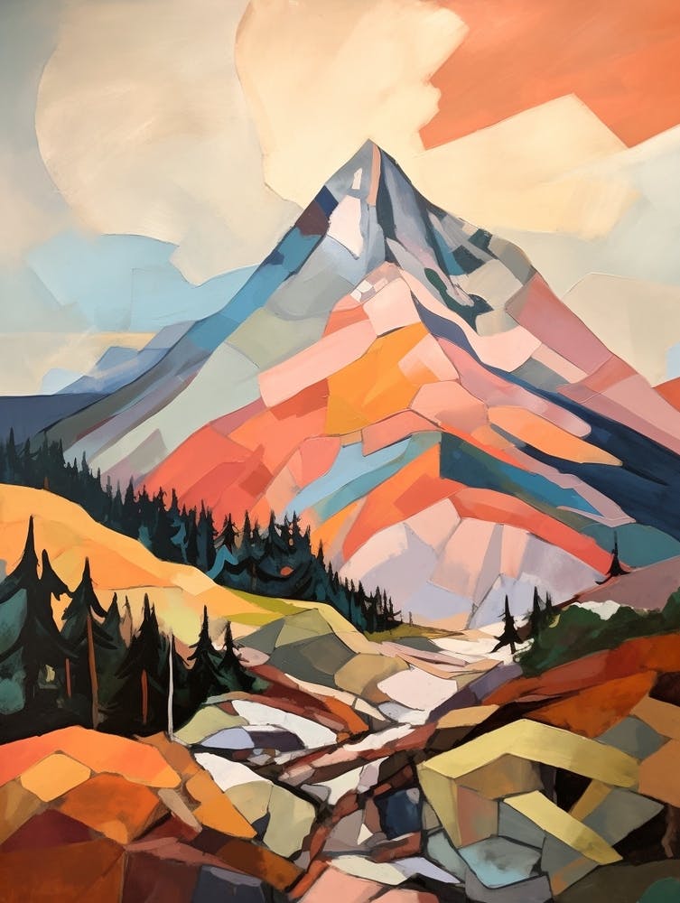 Mount Mansfield Usa 3 Mountain Painting