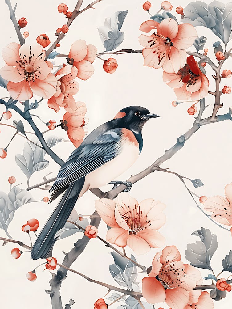 Bird Flowers Chinese Style 7