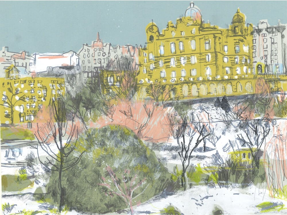 Snow On Princes St
