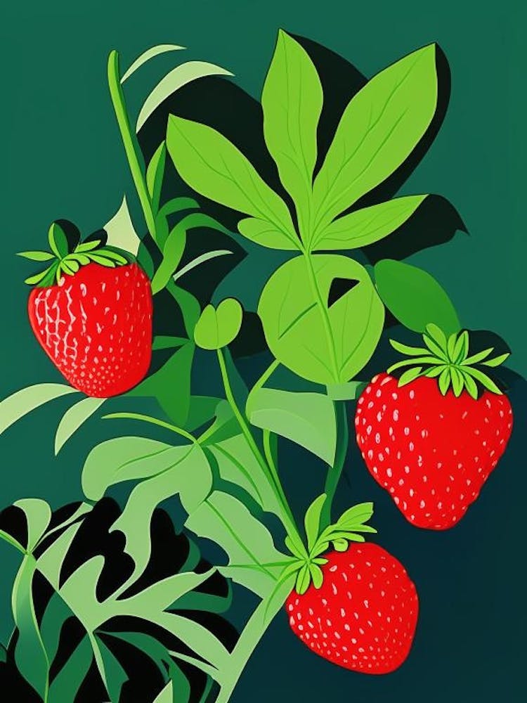 Wild Strawberries, Plant, Retro