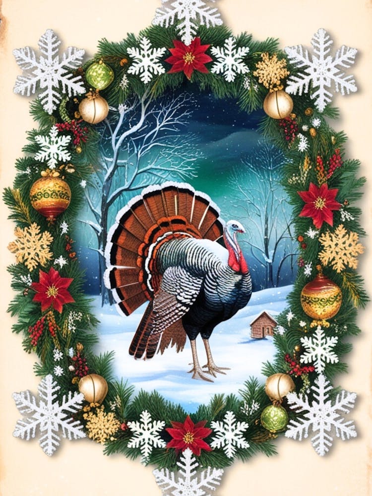 William Morris Christmas Turkey 1