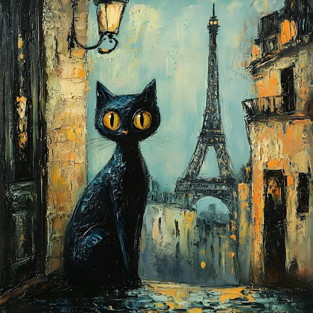 Black Cat In Paris 9