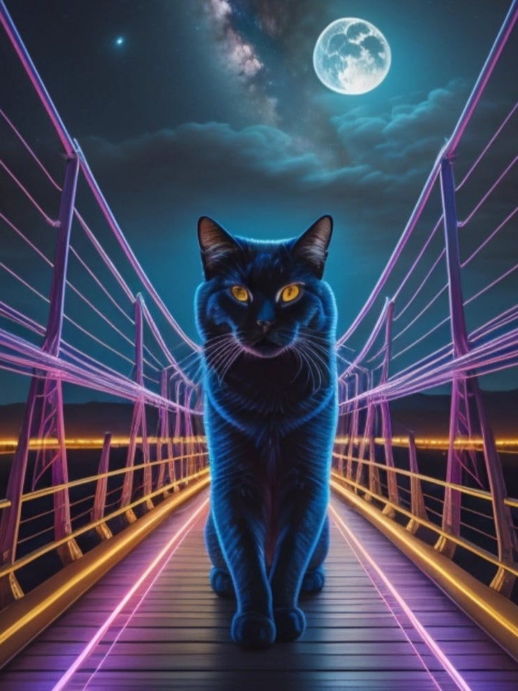 Cat On A Bridge