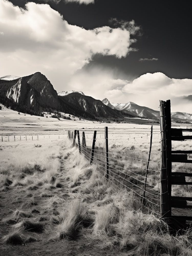 Colorado, Black And White Analogue Photograph 2