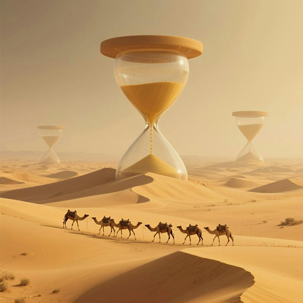 Sanduhr in der Wüste 1