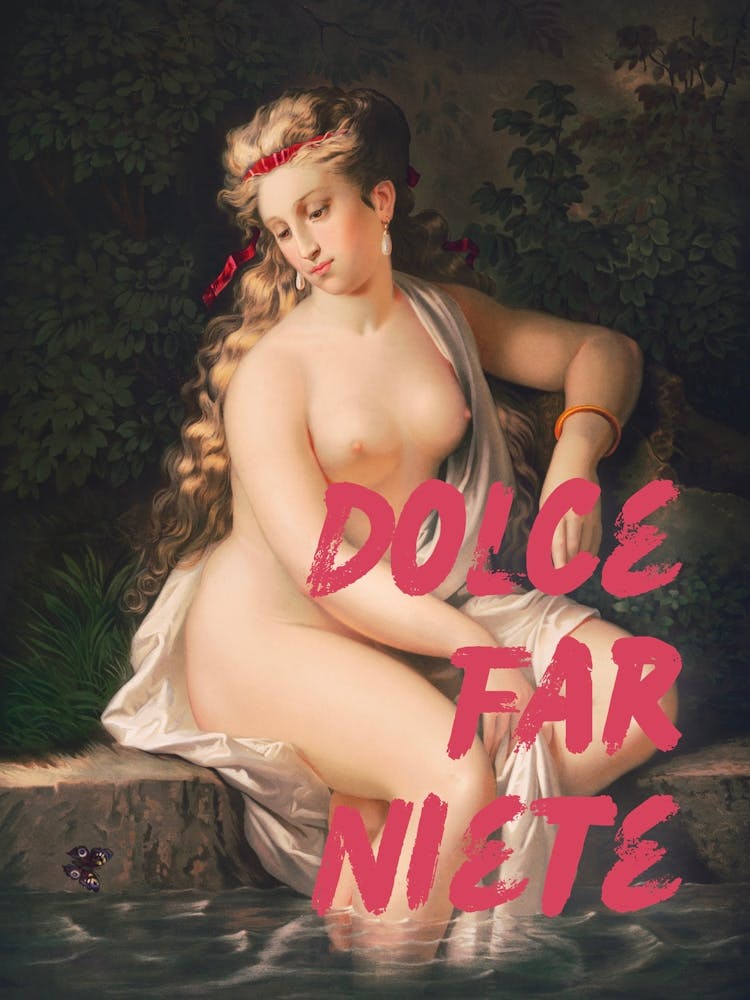 Dolce far niente art modifié vintage 1
