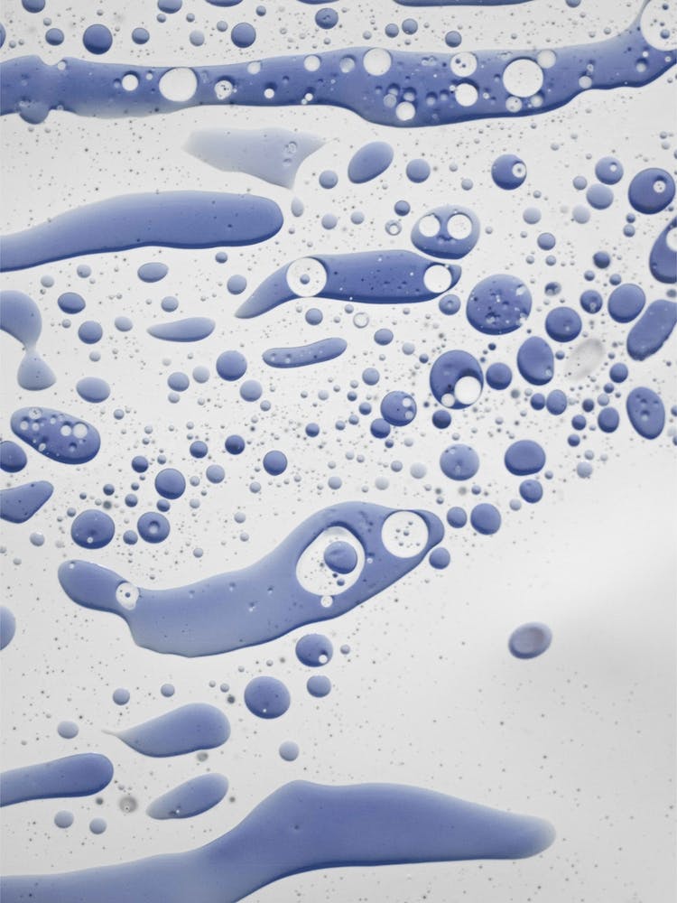 Abstract Color Confetti Inky Blue
