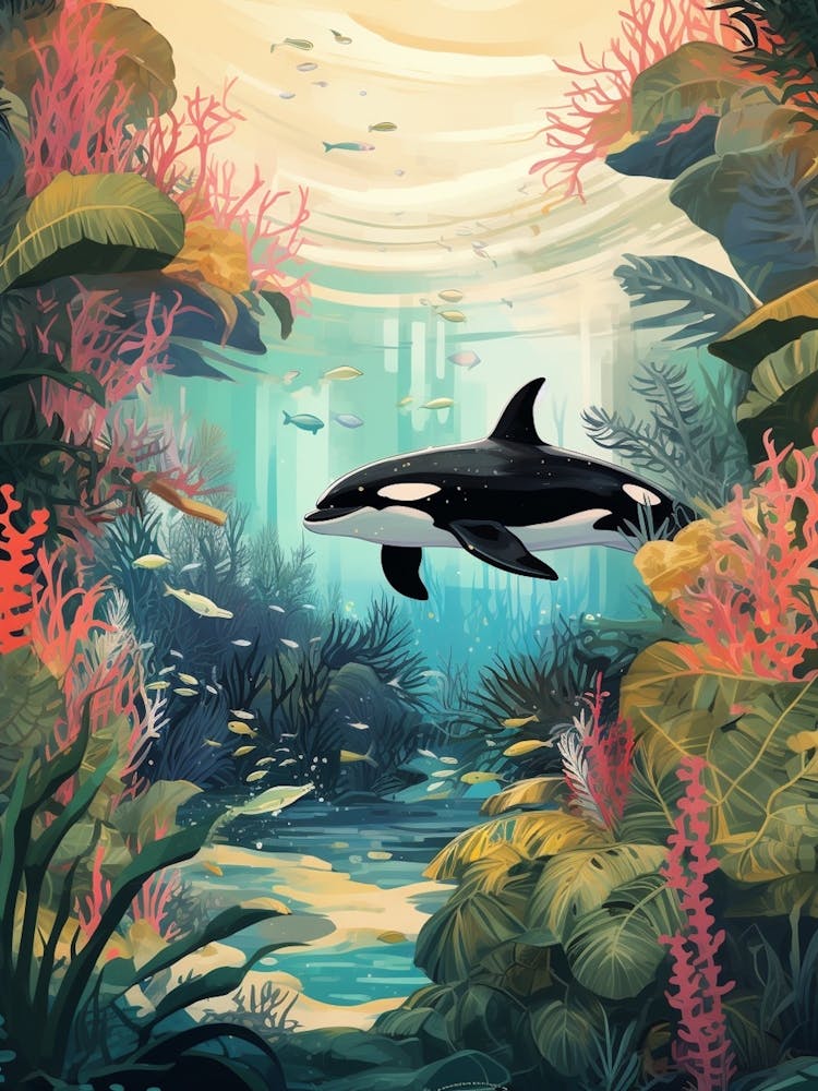 Tropical World With Orca Whale