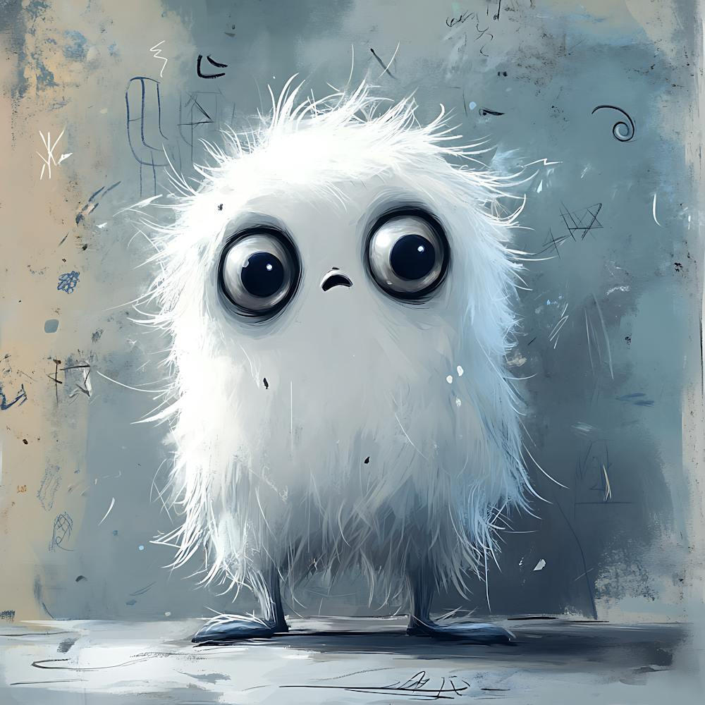 Cute Shaggy Plush Ghost Toy 4