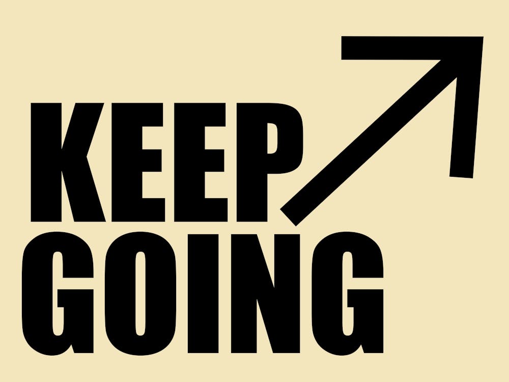 Keep Going Exit Sign
