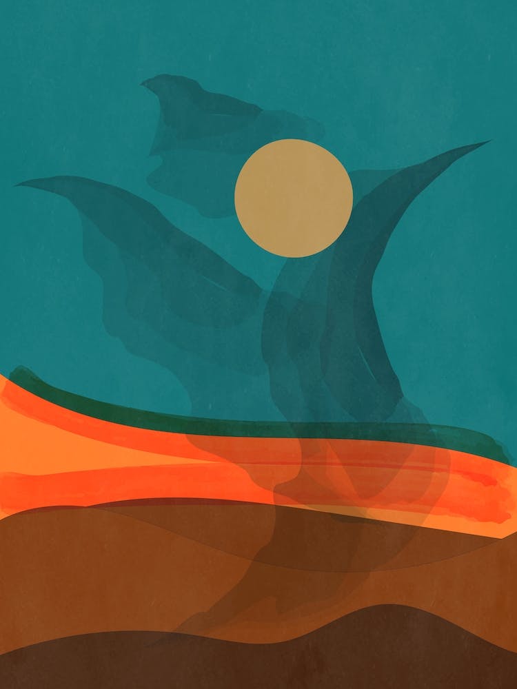 Abstract Phoenix In The Modern Middle Century