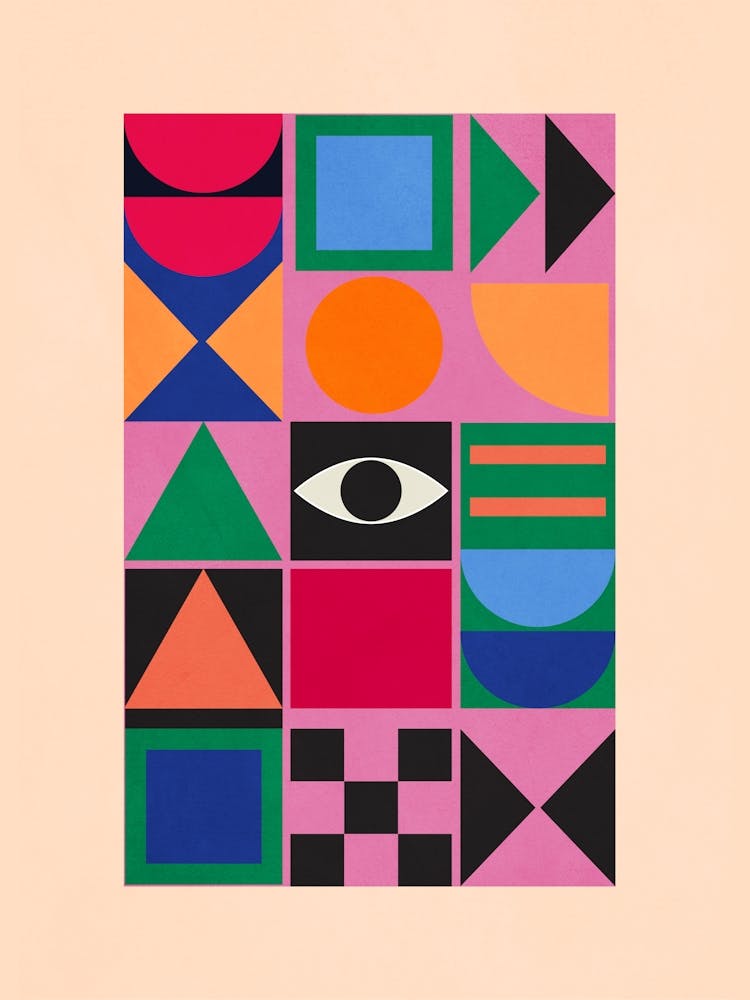 Colorful Geometric Abstraction 6