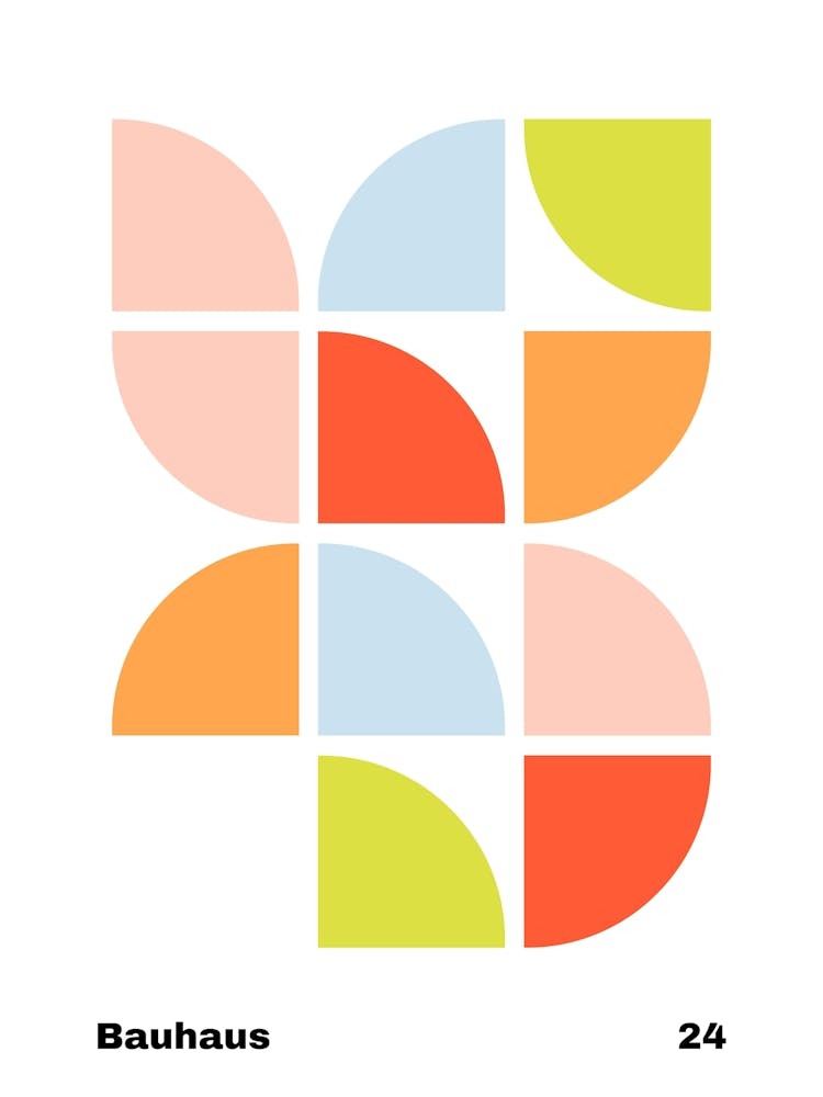Geometrisches Bauhaus Poster 24