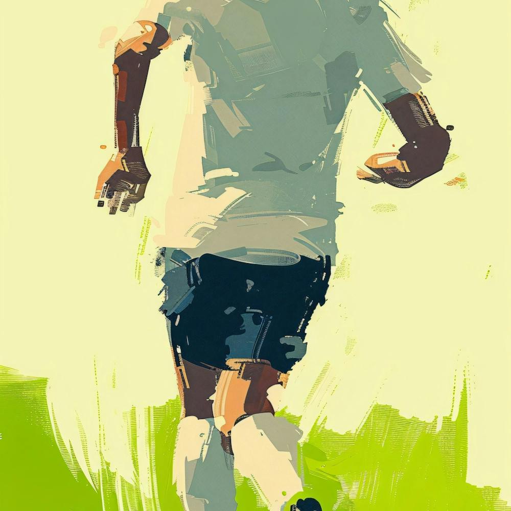 Soccer Player Kicking The Ball 6