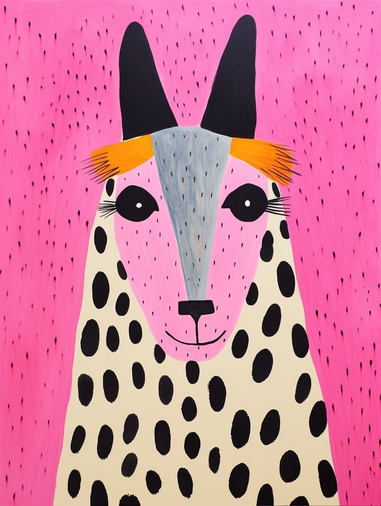 Pink Polka Dot Llama 1