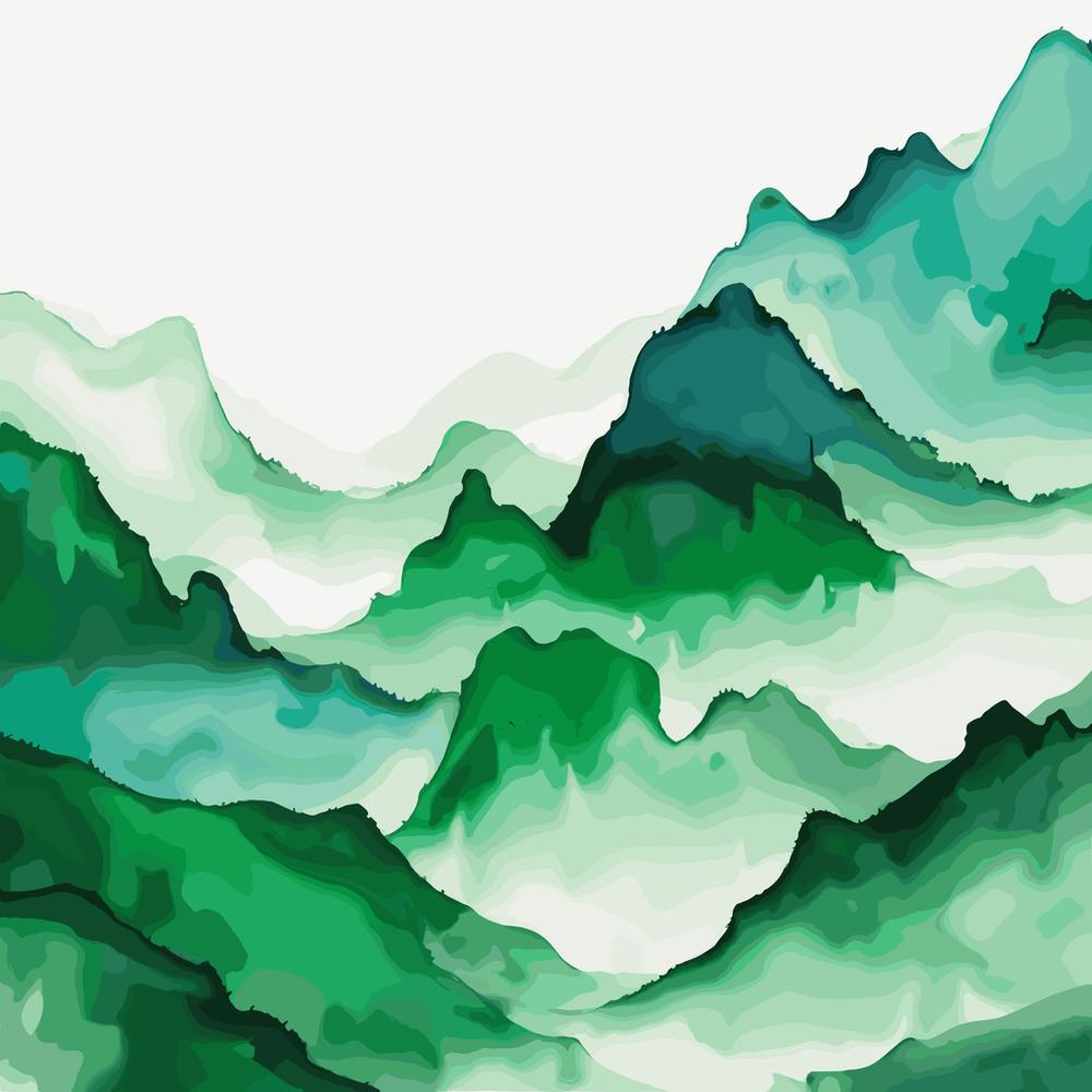 Arrière-plan Montagnes Aquarelle
