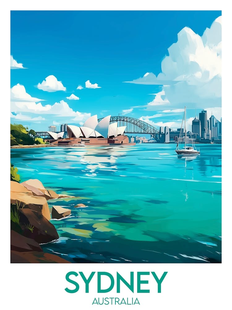 Affiche de voyage Sydney