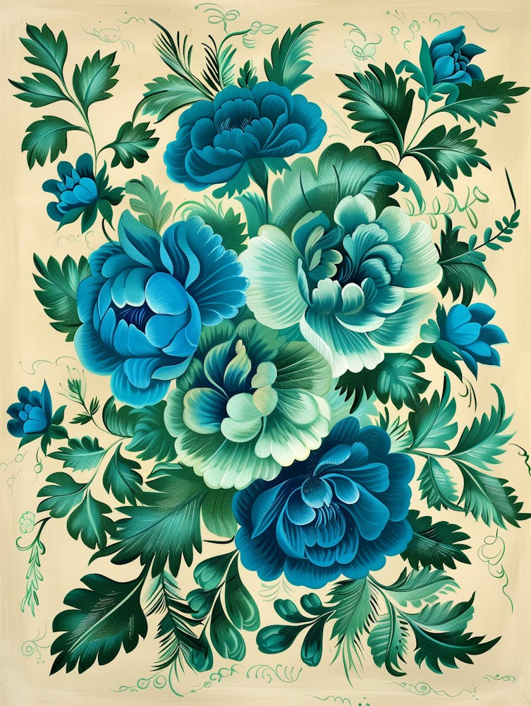 Russian Blue Flowers