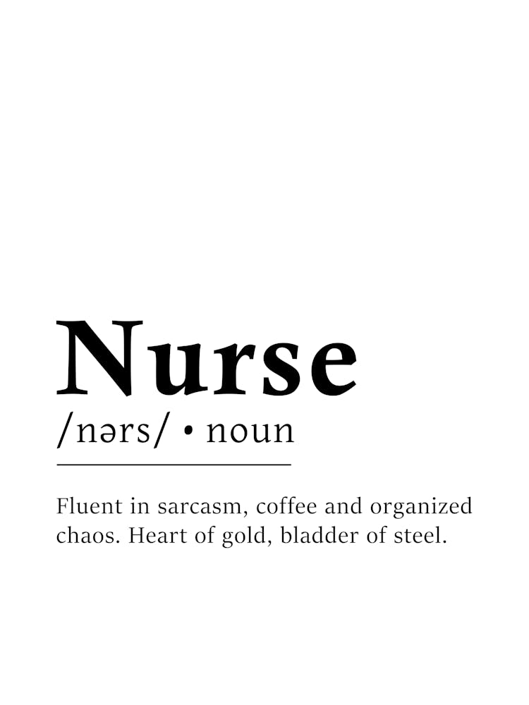 Nurse Definition Poster - Dictionary 1