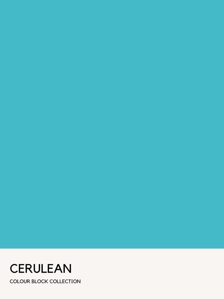 Cerulean Colour Block Poster