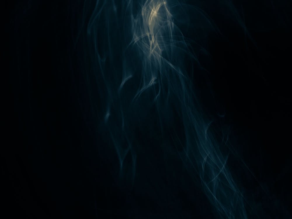 Glowing abstract curved blue and yellow lines 3