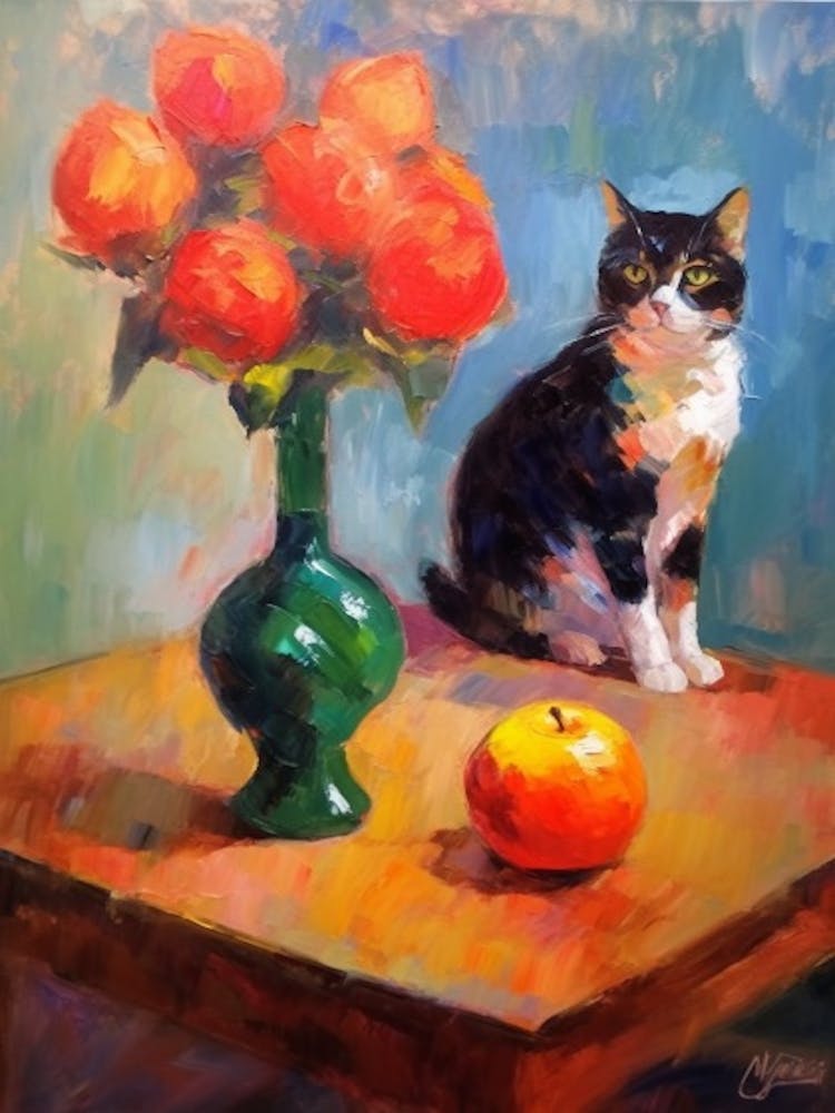 Amaryllis With A Cat 4