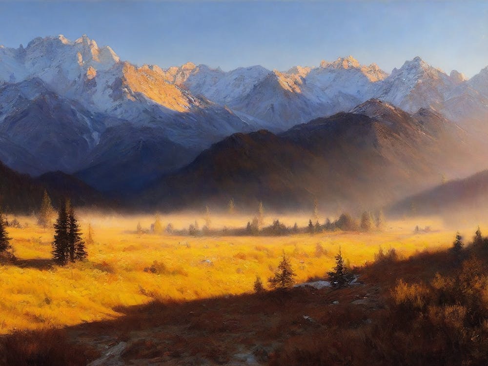 Sunrise Over The Mountains