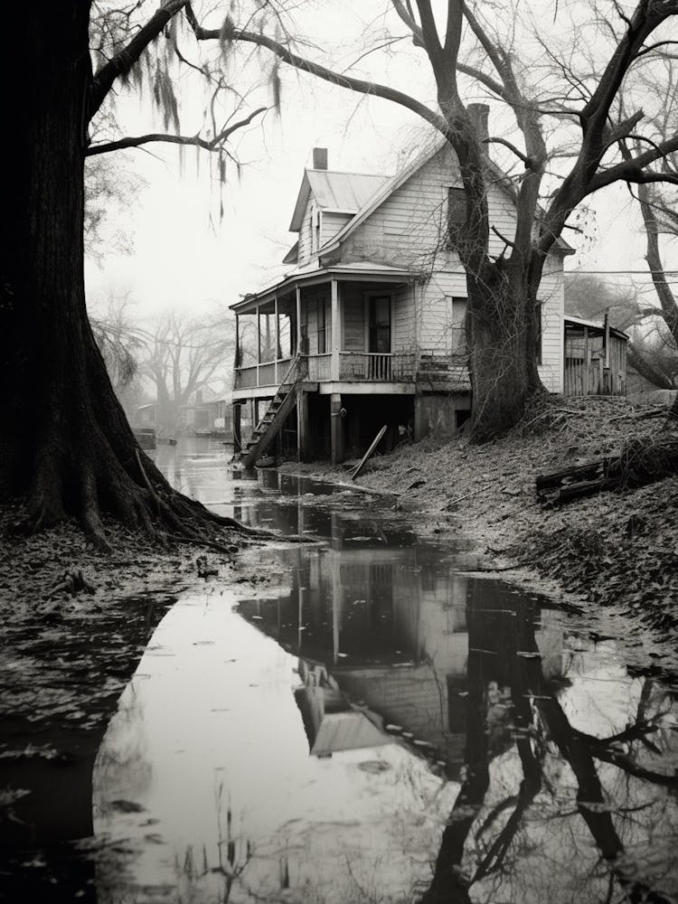 Louisana, Black And White Analogue Photograph 2