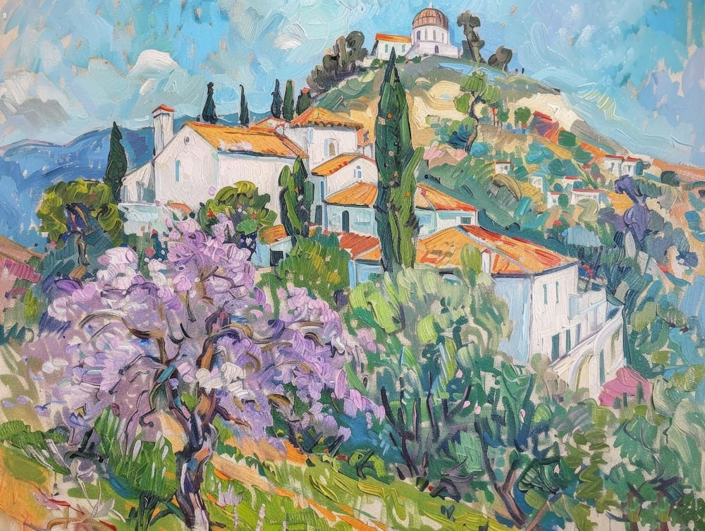 Village On A Hill 1