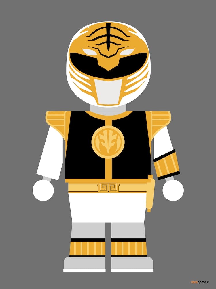 Toy Power Ranger White