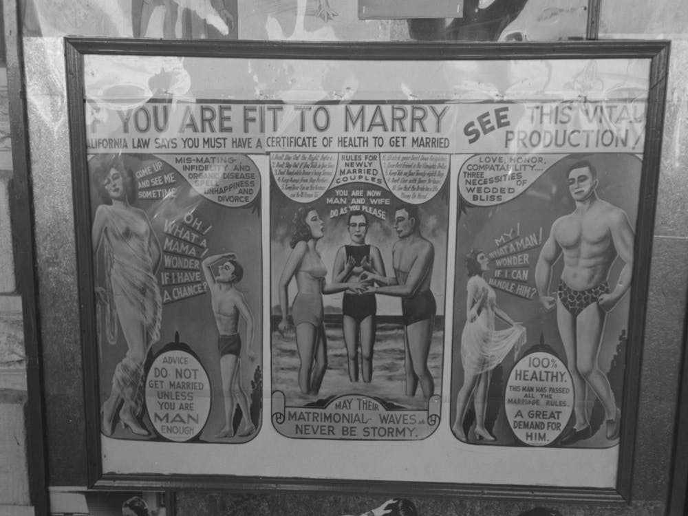 Untitled Photo, Possibly Related To Movie Show Billboard, Yuma, Arizona By Russell Lee