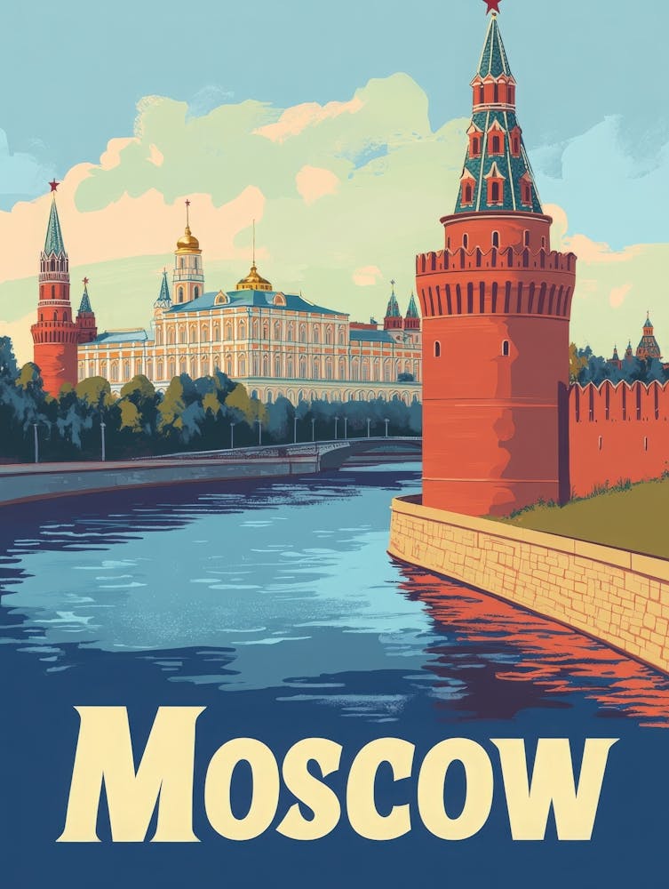 Aihrgdesign A Classic 1960s Travel Poster For Moscow Showcasi 37ab6276 311f 43b2 Ab83 0dcdd43cffe4 0