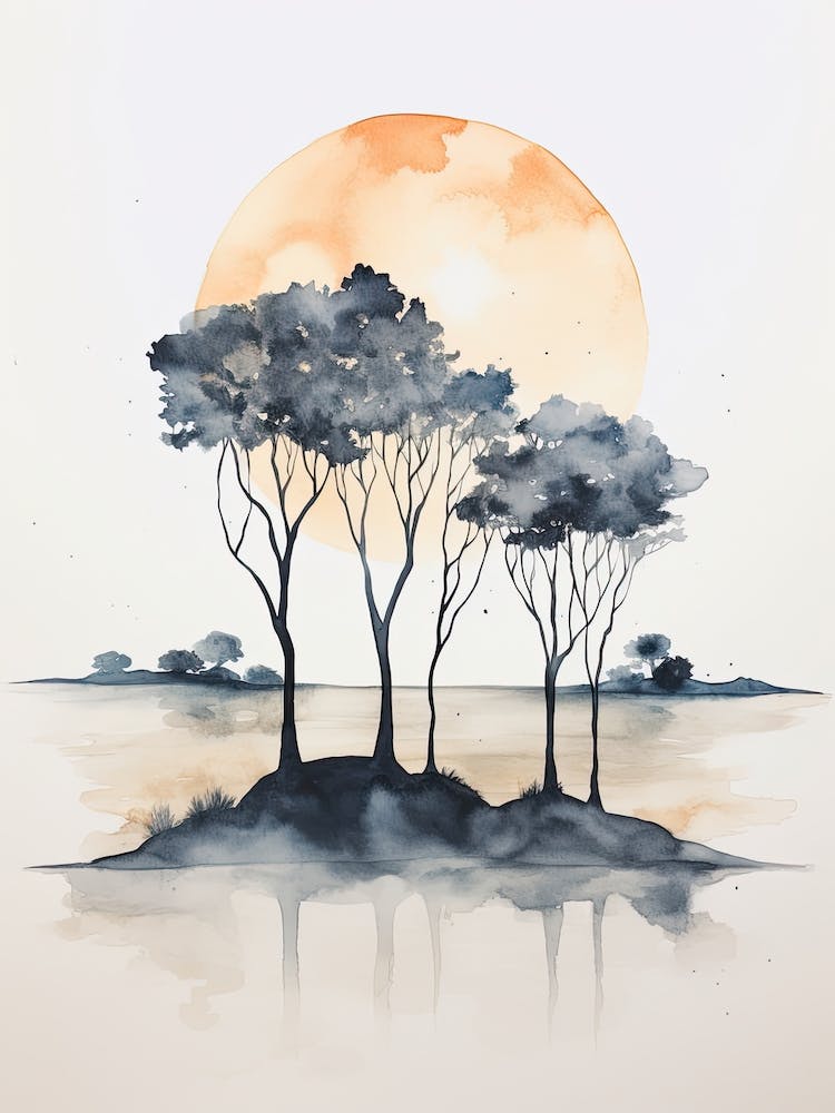 Watercolour Of Hyams Beach   New South Wales Australia 3