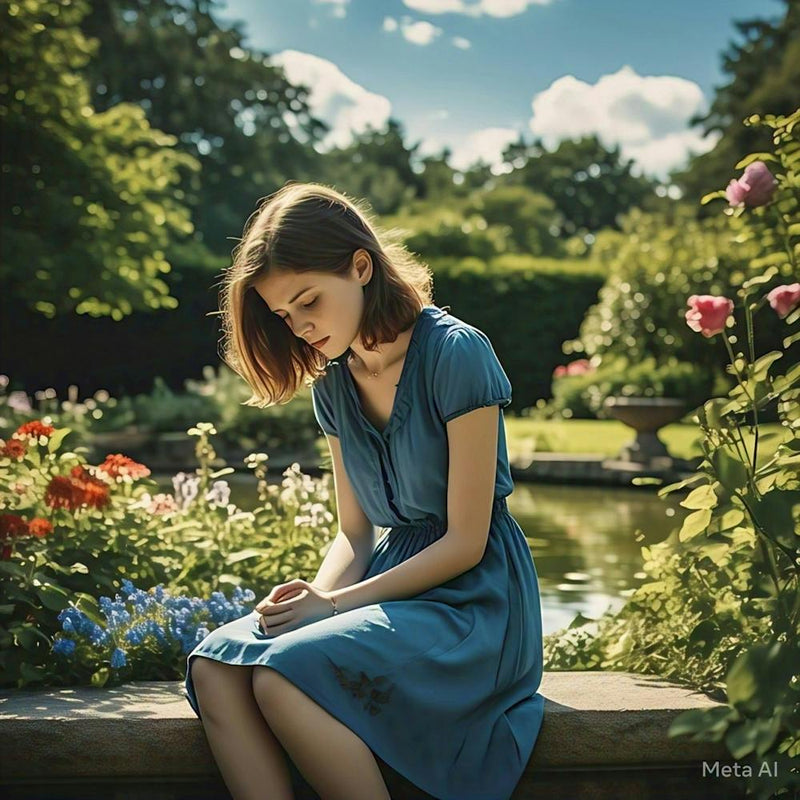 Girl In A Garden