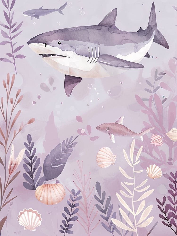 Lila Grönlandhai Illustration 3