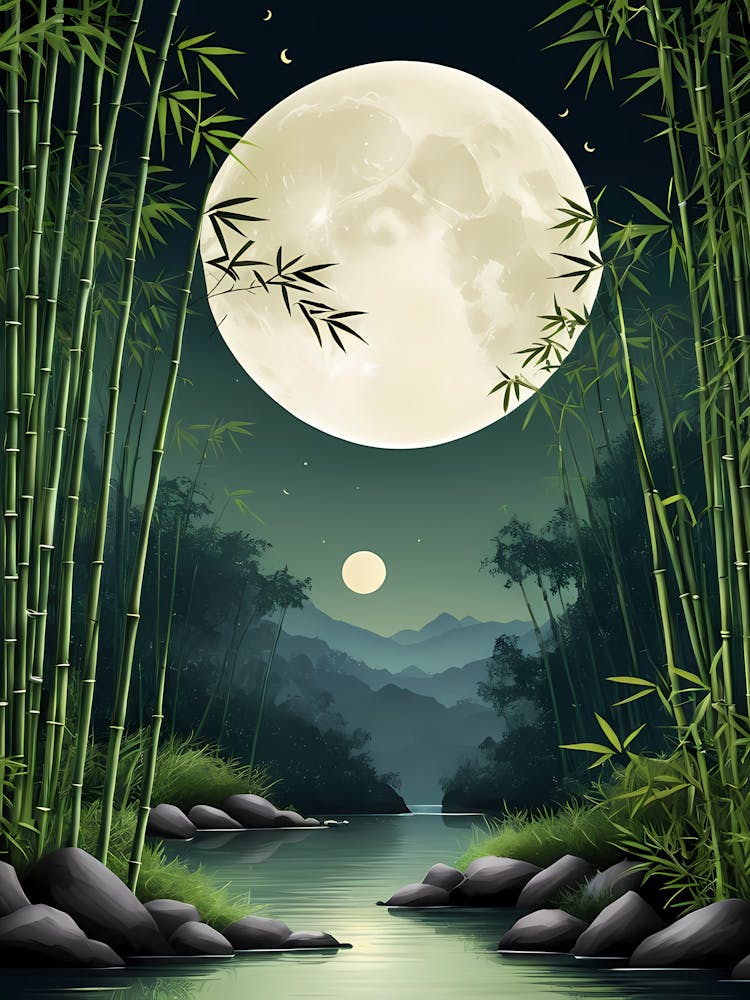 Full Moon In The Bamboo Forest