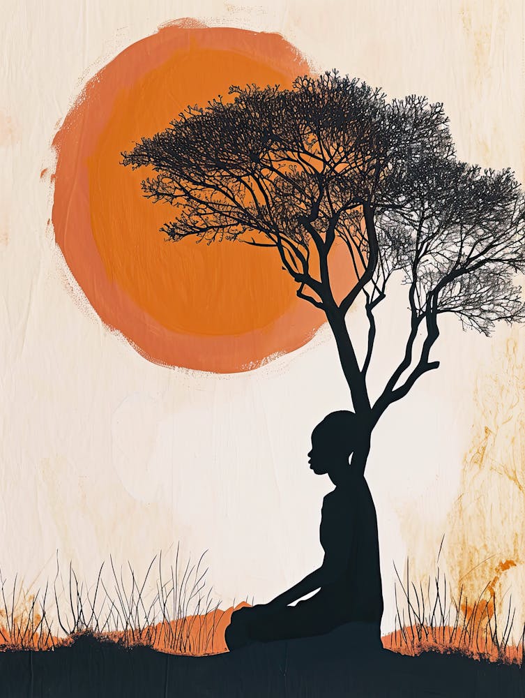 Silhouette einer Frau 1